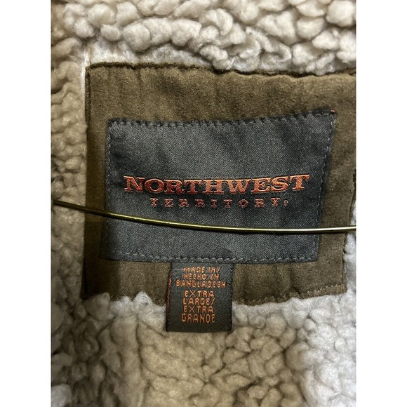 NWT Vintage Northwest Territory Denim Jacket Sherpa Lined Shacket Men's XL - Picture 2 of 4